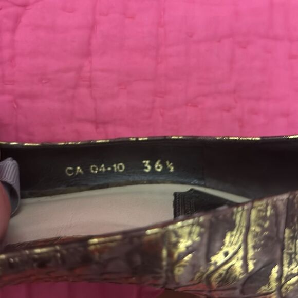 Dior Gold Peep-Toe Heels, US6,5 - Picture 13 of 13